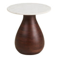 Heide - Blanc / Marron foncé