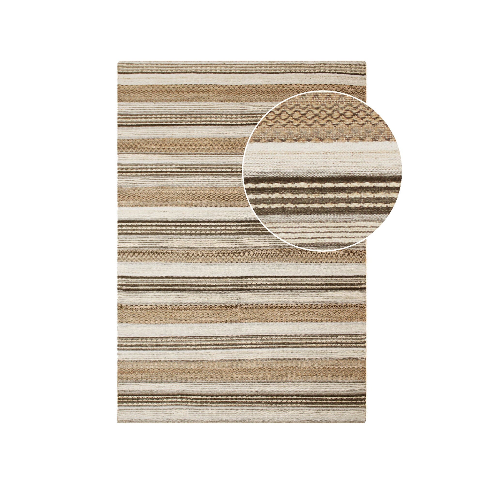 Morena Tapis - Naturel / Gris